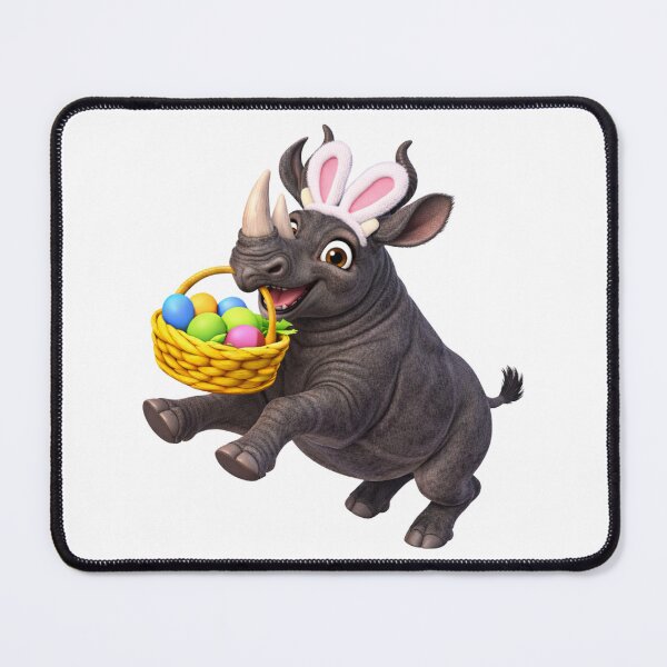 Item preview, Black Rhinoceros Easter Basket designed and sold by Sillytoe.