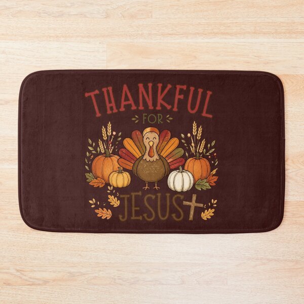 Item preview, Cute Christian Thanksgiving Turkey Thankful for Jesus Fall Religious Faith  designed and sold by Forevermore.