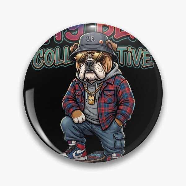 Item preview, Copy of Hustle & Rebel Unruly Pug - Graffiti Skater Dog Mascot designed and sold by rich-moda.
