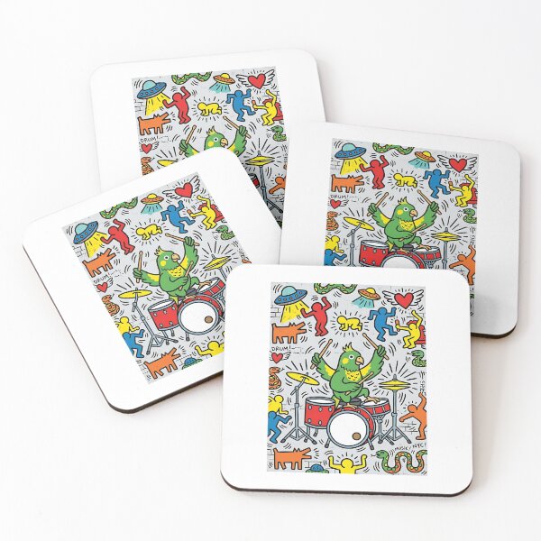 Item preview, Green-Cheek Conure Street Drummer designed and sold by PictoVibe.
