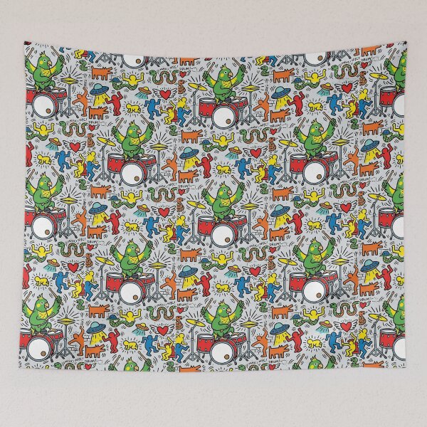 Item preview, Green-Cheek Conure Street Drummer designed and sold by PictoVibe.