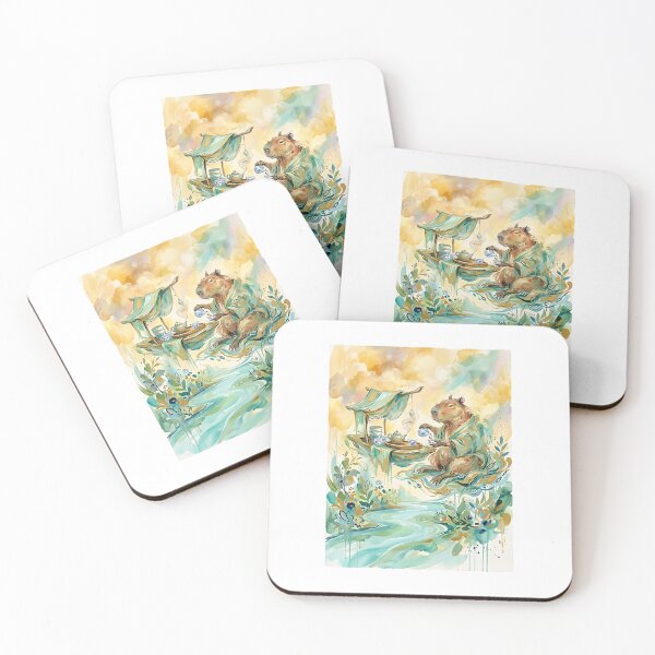Item preview, Capybara Tea House Host designed and sold by PictoVibe.