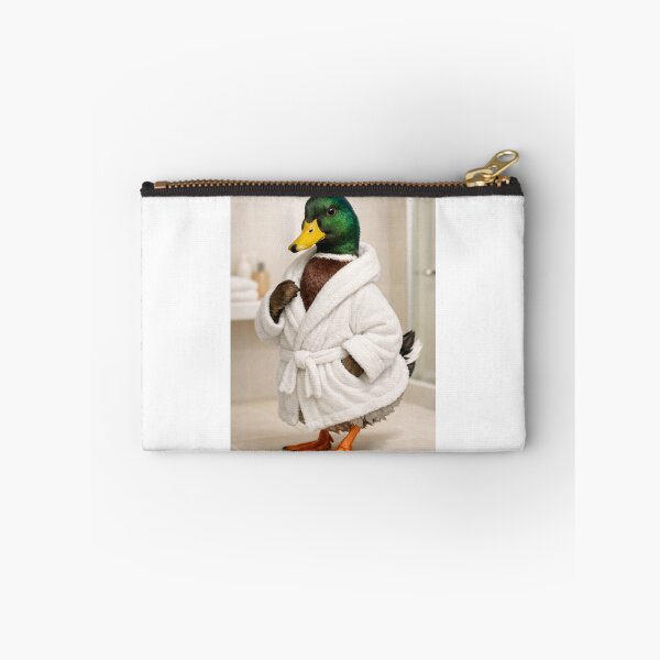 Item preview, Mallard Duck White Bathrobe designed and sold by Sillytoe.