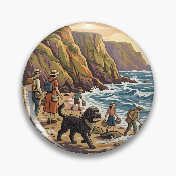 Item preview, Portuguese Water Dog Shell Explorer designed and sold by PictoVibe.