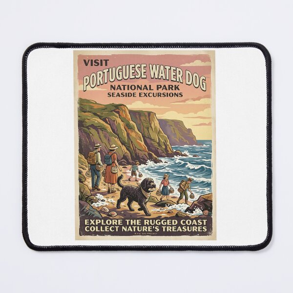 Item preview, Portuguese Water Dog Shell Explorer designed and sold by PictoVibe.