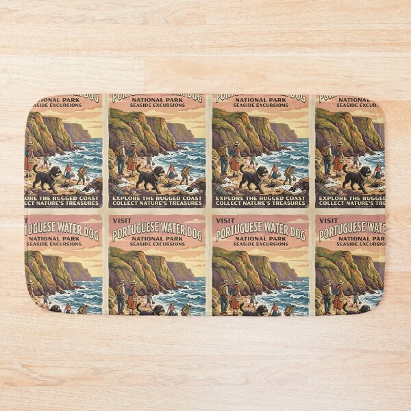 Item preview, Portuguese Water Dog Shell Explorer designed and sold by PictoVibe.