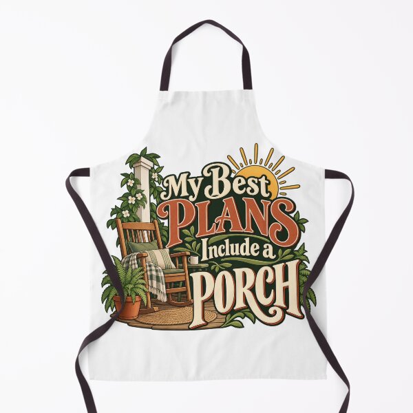 Item preview, My Best Plans Include a Porch Cozy Cottage Art designed and sold by Bikivuno.