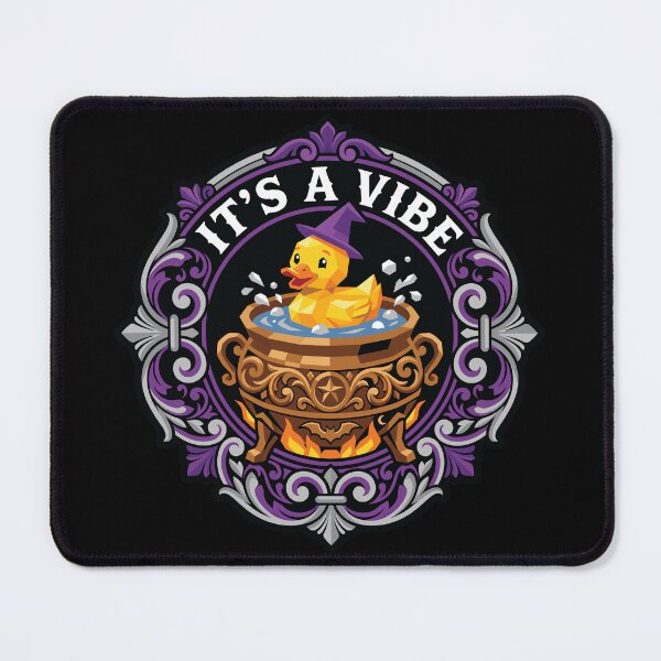 Item preview, Witch Rubber Duck In Cauldron Geometric Emblem Art designed and sold by ZUMERI.