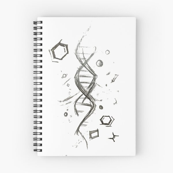 Item preview, Sketch DNA spiral galaxy  designed and sold by Jackie Gatzmer.