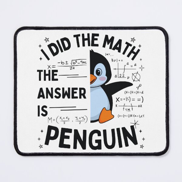Item preview, Funny Math Penguin Nerdy Animal Design for Penguin Lovers Gift designed and sold by Teetreasure2.