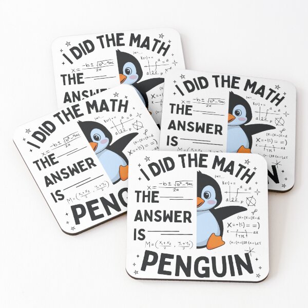 Item preview, Funny Math Penguin Nerdy Animal Design for Penguin Lovers Gift designed and sold by Teetreasure2.