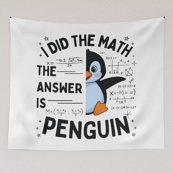 Item preview, Funny Math Penguin Nerdy Animal Design for Penguin Lovers Gift designed and sold by Teetreasure2.