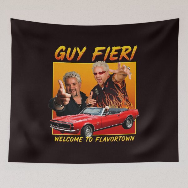Item preview, Guy Fieri Welcome to Flavortown Red Camaro  designed and sold by ShophiaCrafts.