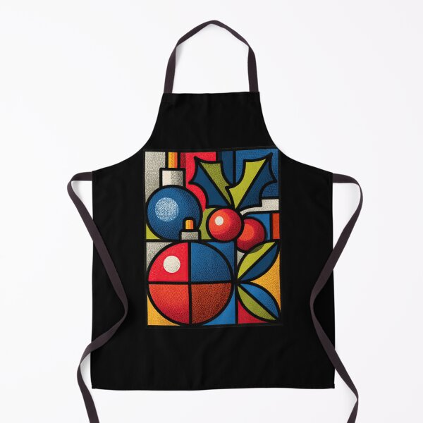 Item preview, Retro Geometric Christmas Baubles Stained Glass Art designed and sold by colorful-white.