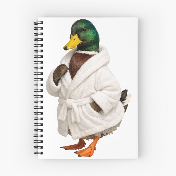 Item preview, Mallard Duck Fluffy Bathrobe designed and sold by Sillytoe.