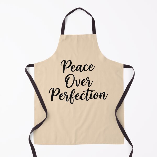 Item preview, Peace Over Perfection | Clean Black Typography Mental Health Affirmation - self care affirmation - wise words designed and sold by MarJul.