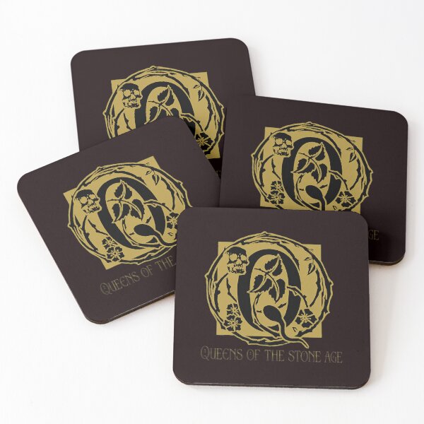 Item preview, Queens of the Stone Age Band Logo Skull Gothic  designed and sold by ShophiaCrafts.