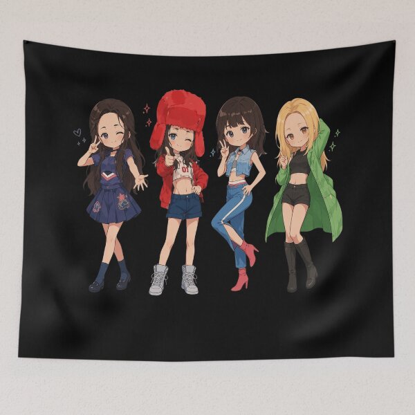 Item preview, Blackpink Chibi Girls designed and sold by ChanelHowell.
