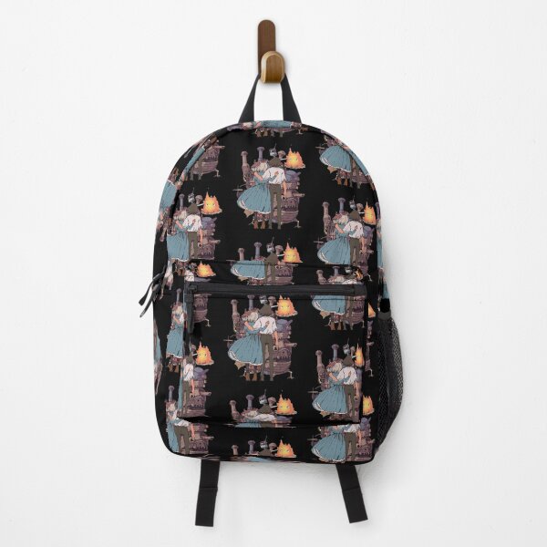 Item preview, Howl's Moving Castle Couple & Calcifer Art designed and sold by MrsLin4617177.
