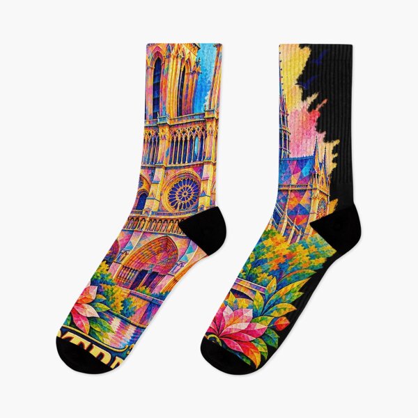 Item preview, ✅ Watercolor Art of Notre Dame Cathedral, Paris, France – A Souvenir of Your Trip to Europe designed and sold by Geometric Art..