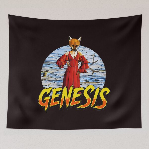 Item preview, Genesis Fox Lady Red Dress Retro Art  designed and sold by ShophiaCrafts.