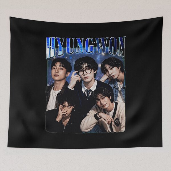 Item preview, HYUNGWON Kpop Idol Vintage Retro Style Graphic Tee designed and sold by BruceJo2744454.