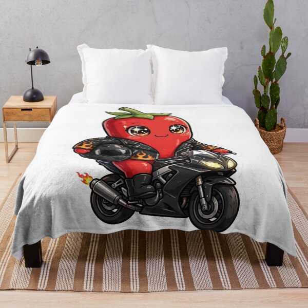 Item preview, Cute Biker Chili Pepper Spicy Motorcycle Rebel designed and sold by Fort Chiswell Trading Company.