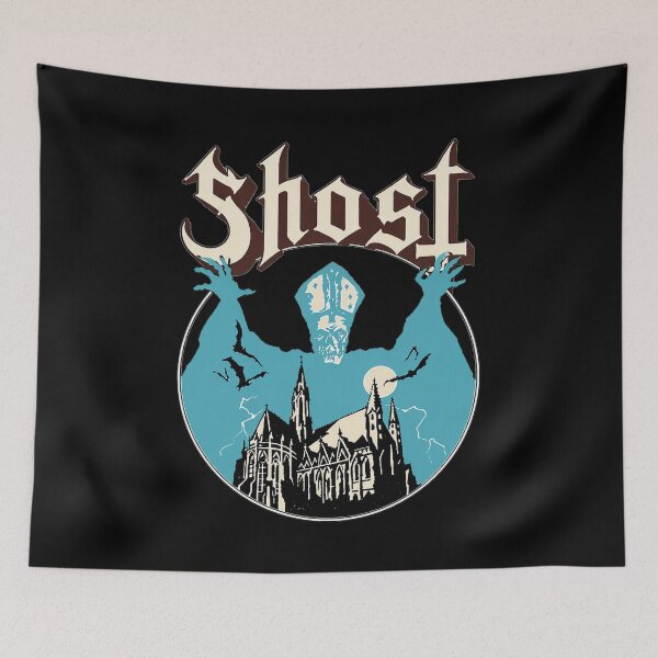 Item preview, Ghost Band Gothic Cathedral Bats Logo  designed and sold by SilentCosmos.