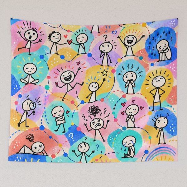Item preview, The Colorful Network of Emotions designed and sold by Qenlo.