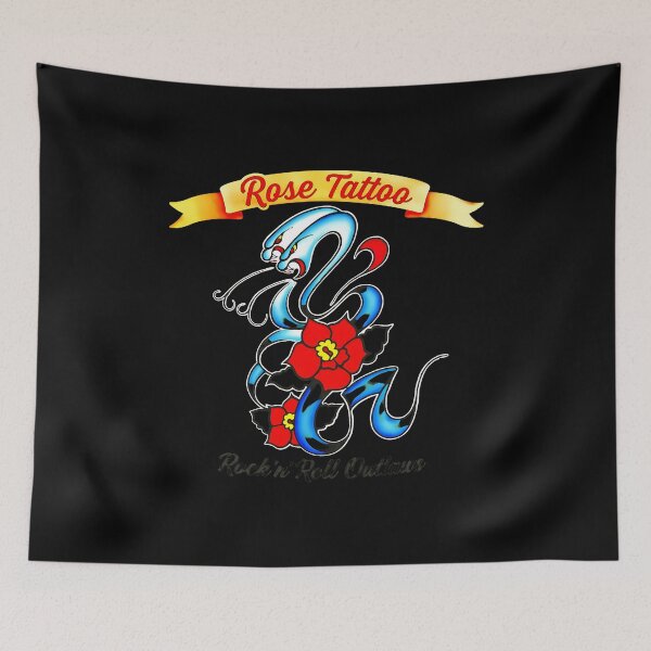 Item preview, Rose Tattoo Snake Rock n Roll Outlaws designed and sold by SilentCosmos.
