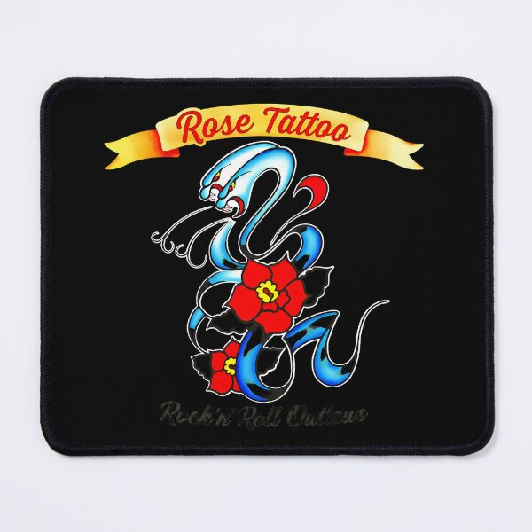 Item preview, Rose Tattoo Snake Rock n Roll Outlaws designed and sold by SilentCosmos.