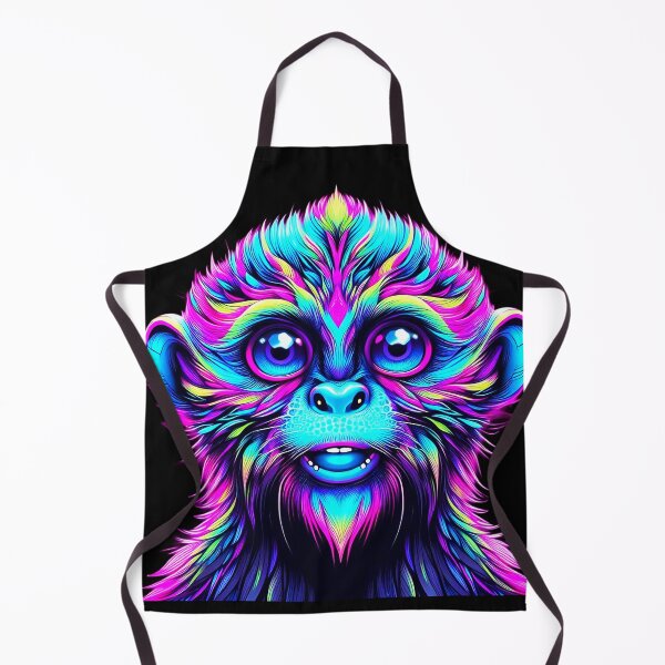 Item preview, Vaporwave Neon Cyber Primate - Psychedelic Ape Aesthetic Entities® designed and sold by A E S T H E T A T A G.