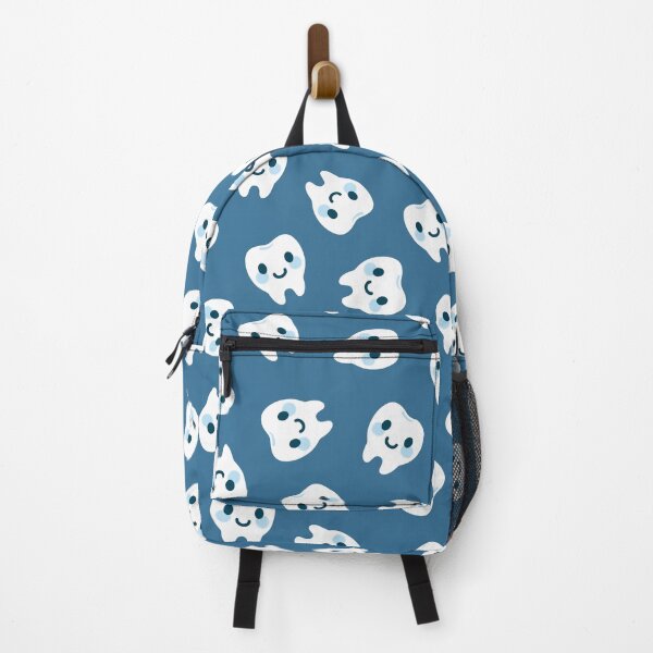 Item preview, Cute Happy Tooth with Blue Pattern – Clean & Cute Design designed and sold by OEKAKIYASAN.