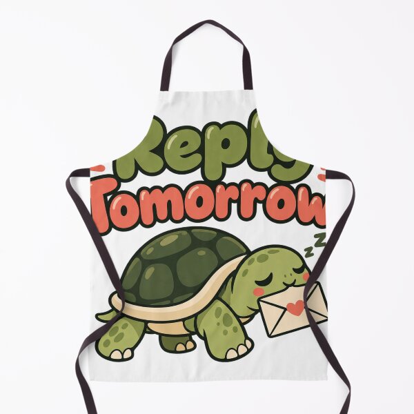 Item preview, Slow Reply Club Funny Turtle Slogan designed and sold by S06PMarketing.