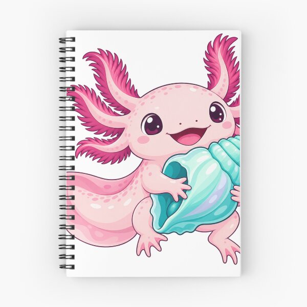 Item preview, Happy Axolotl Holding A Seashell designed and sold by S06PMarketing.