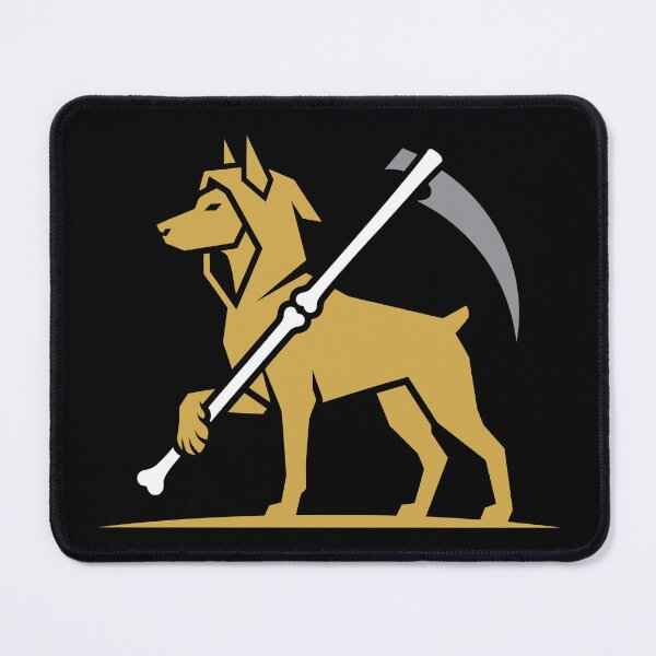 Item preview, Doberman Grim Reaper Dog Minimalist Vector Art designed and sold by ZUMERI.