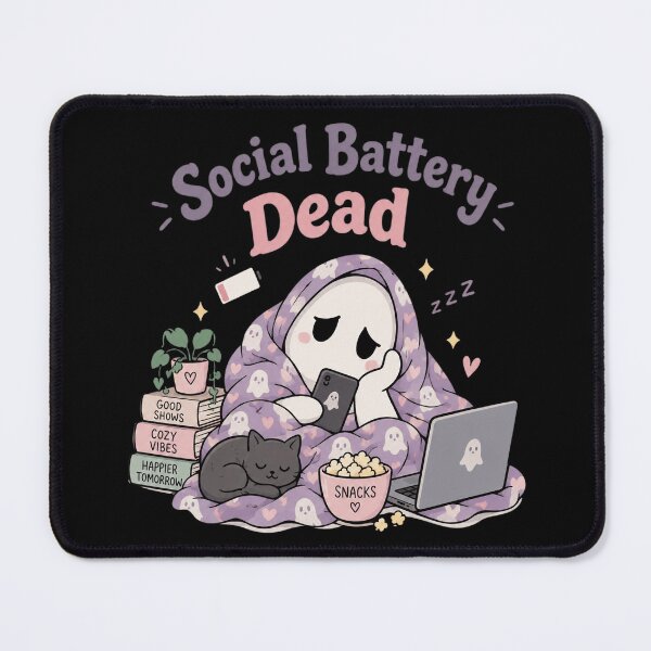 Item preview, Social Battery Dead Ghost designed and sold by cdenning1988.