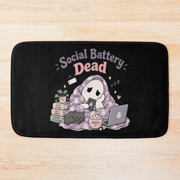 Item preview, Social Battery Dead Ghost designed and sold by cdenning1988.