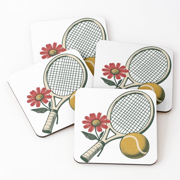 Item preview, Vintage Tennis Racket And Daisy Graphic designed and sold by S06PMarketing.