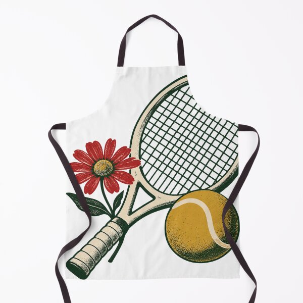 Item preview, Vintage Tennis Racket And Daisy Graphic designed and sold by S06PMarketing.