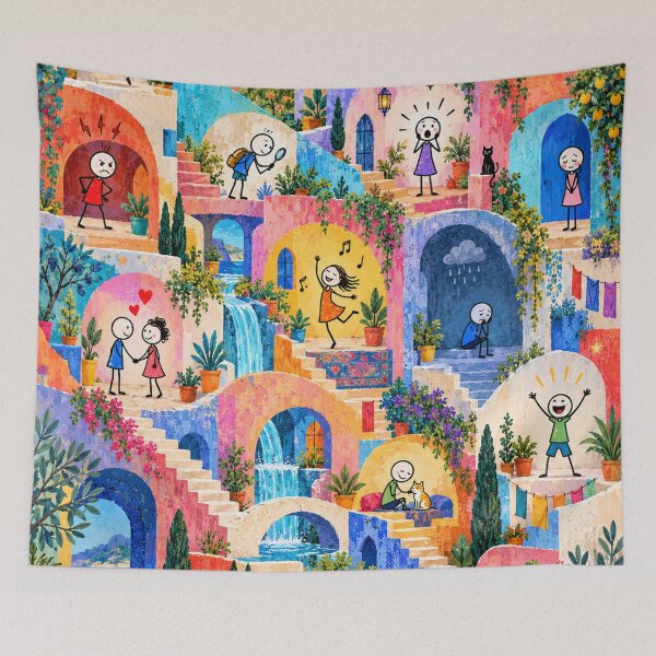 Item preview, A Colorful City of Emotions designed and sold by Qenlo.