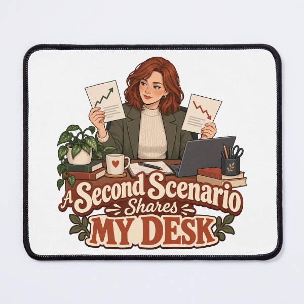 Item preview, A Second Scenario Shares My Desk Anime Trader designed and sold by Bikivuno.
