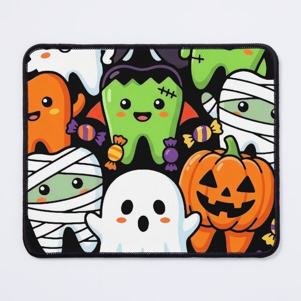 Item preview, Cute Spooky Halloween Characters Circle Teeth designed and sold by MizoX7.