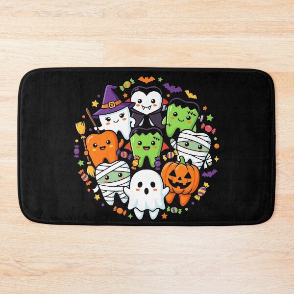 Item preview, Cute Spooky Halloween Characters Circle Teeth designed and sold by MizoX7.