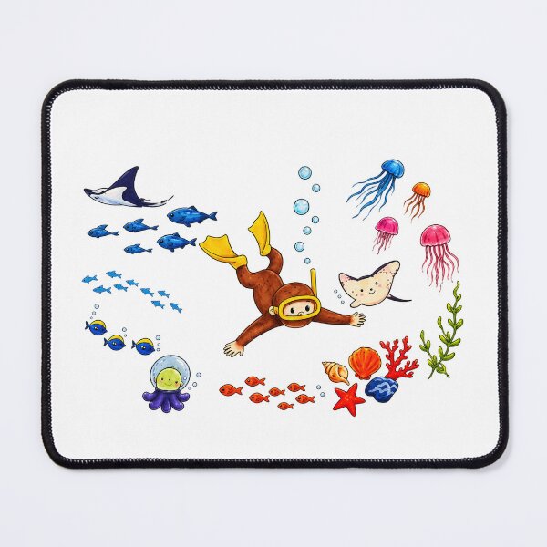 Item preview, Curious George Shirt, Underwater Monkey Graphic designed and sold by art-jendi.