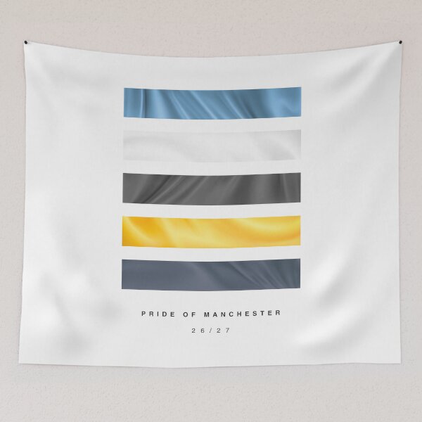 Item preview, ‘Pride of Manchester’ 26/27 Football Kit Hue Palette - Blue & White designed and sold by The Colourful Game.