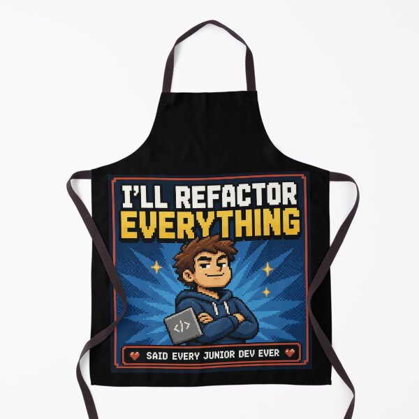 Item preview, I'll Refactor Everything Said Every Junior Dev Ever - Funny Shirt designed and sold by Geek Tracy Shop.