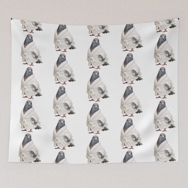Item preview, Oriental Roller Pigeon Fluffy Bathrobe designed and sold by Sillytoe.
