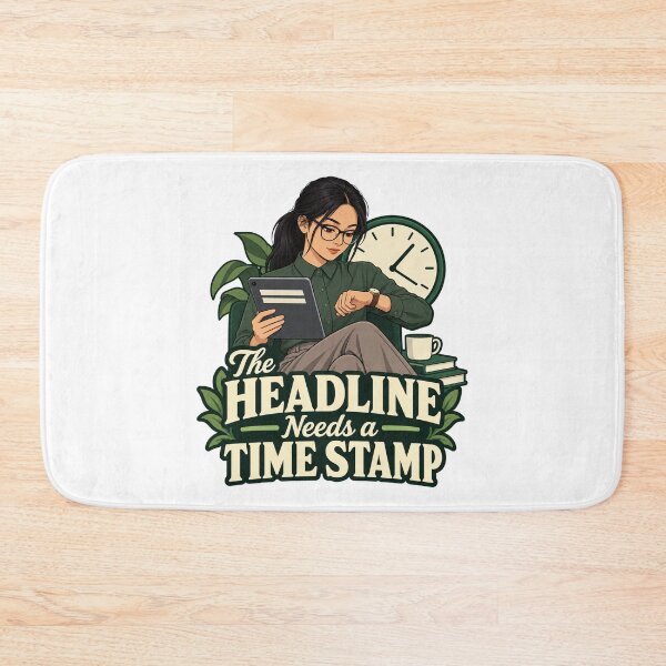 Item preview, The Headline Needs a Time Stamp Anime Trading designed and sold by Bikivuno.