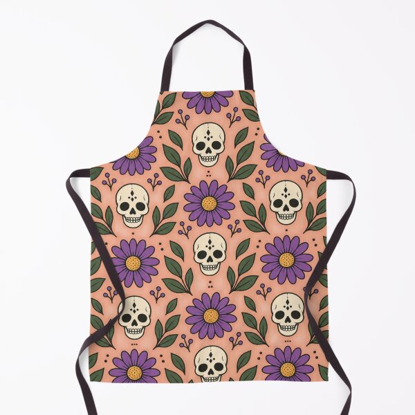 Item preview, Daisies And Tiny Skulls Repeating Pattern designed and sold by S06PMarketing.